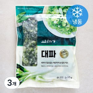 그린피아 대파 (냉동), 500g, 3개