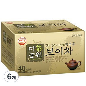 다농원 보이차, 0.6g, 40개입, 6개