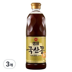 샘표 국산콩 양조간장, 860ml, 3개