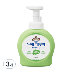 아이깨끗해 향균 거품 핸드솝 청포도, 490ml, 3개