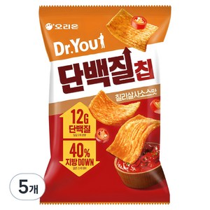 닥터유 단백질칩 칠리살사소스맛, 60g, 5개