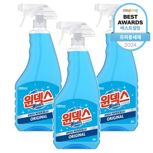 윈덱스 분무기형 유리세정제, 500ml, 3개