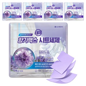 테크 섬유유연제 필요없는 향기맥스 시트세제, 12개입, 5개