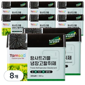 탐사 트리플 냉장고 탈취제 대용량, 300ml, 8개