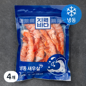 지금바다 아르헨티나산 붉은새우 이지필 (냉동), 300g, 4개