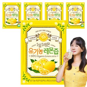 홀베리 1일1레몬 유기농 레몬즙, 350g, 5개