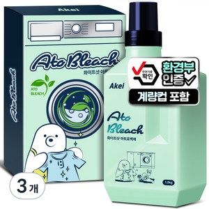 아케이 리빙 화이트샷 아토표백제, 1.2kg, 3개