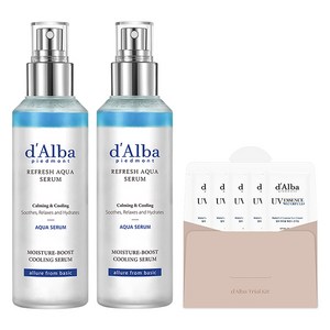 달바 화이트 트러플 리프레쉬 아쿠아 세럼 150ml x 2p + 에센스 선크림 3ml x 5p, 1세트