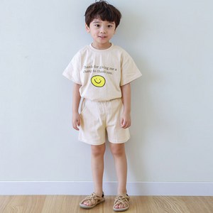 바브키즈 아동용 레터링스마일 상하의 세트