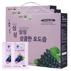 싱싱 상큼한 포도즙, 100ml, 150개