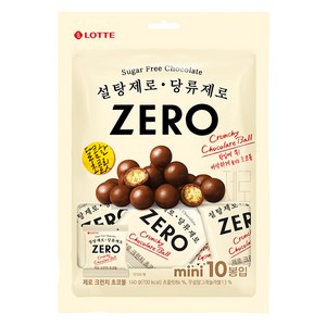 롯데제로 크런치 초코볼, 1개, 140g