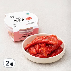 자연다감 녹차 명란젓, 120g, 2개