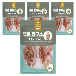 참좋은간식 강아지 연골연구소 소프트 간식, 울대 + 연어 혼합맛, 140g, 4개