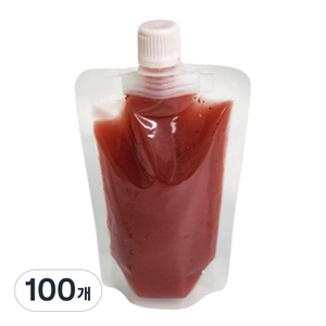 휴고잉 투명 스파우트 파우치 15파이 150ml, 1개입, 100개