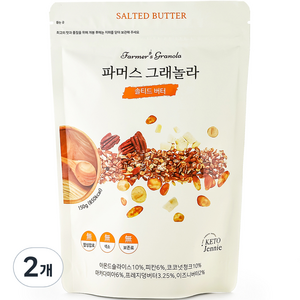 키토제니 파머스그래놀라 솔티드버터 시리얼, 150g, 2개