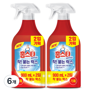 홈스타 착 붙는 락스 스프레이, 900ml, 6개