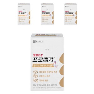 프로메가 종근당건강 알티지 오메가3 트리플 45.6g, 60정, 4개