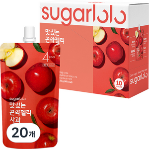 슈가로로 맛있는 곤약젤리 사과 10개입, 150g, 20개