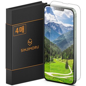 신지모루 2.5D 강화유리 휴대폰 액정보호필름 4p, 4개입