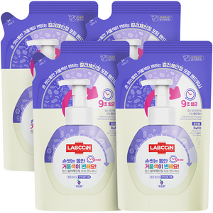 랩신 컬러체인징 핸드워시 포도향, 450ml, 4개