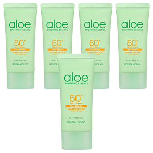 홀리카홀리카 알로에 워터프루프 선크림 SPF50+ PA++++, 70ml, 5개