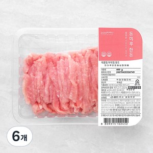 돈마루 한돈 등심 잡채용 (냉장), 400g, 6개