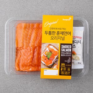 동원 두툼한 훈제연어 오리지널, 훈제연어:140g, 소스:30g, 1개