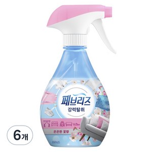 페브리즈 섬유탈취제 은은한 꽃향 본품, 370ml, 6개