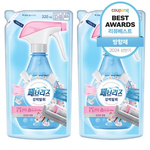 페브리즈 섬유탈취제 은은한꽃향 리필, 320ml, 2개