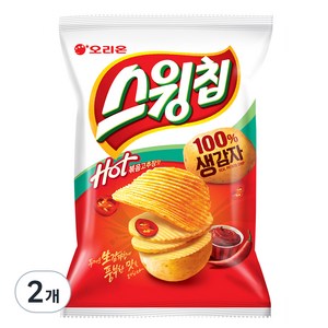 오리온 스윙칩 볶음고추장맛, 110g, 2개