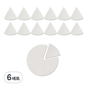 더분 하이드로 스펀지 6P, 흰색, 6개