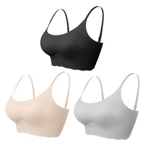 어나더디 끈조절 가능 심리스 스트랩 브라탑 3P 세트