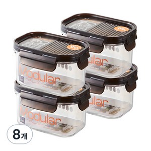 비스프리 모듈러 직사각 밀폐용기, 8개, 단품