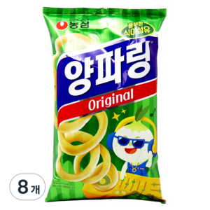 농심 양파링 오리지널, 80g, 8개