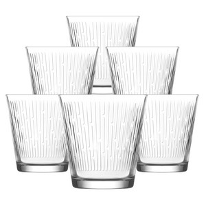 라브 홈카페 유리컵 255ml NOR231, 투명, 6개