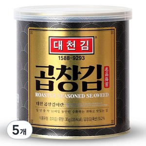 대천김 곱창김 캔, 30g, 5개