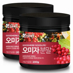 조은약초 오미자가루, 200g, 2개