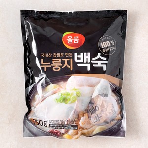 올품 누룽지백숙, 750g, 1팩