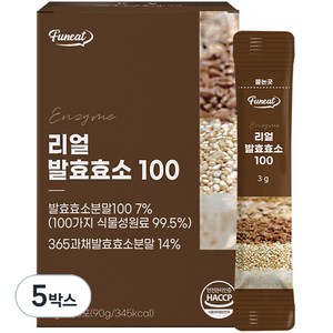 퍼니트 리얼 발효효소 100 30포, 90g, 5개