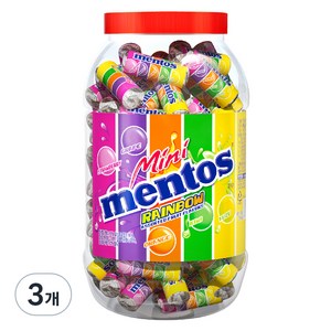 멘토스 미니 레인보우 100p, 1kg, 3개