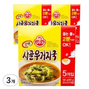 오뚜기 간편 사골 우거지국 5p, 50g, 3개