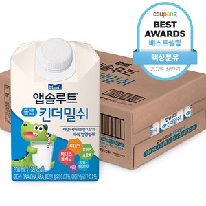 앱솔루트 킨더밀쉬 200ml, 24개, 우유맛