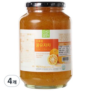 초록원_참꿀유자차, 2kg, 1개입, 4개