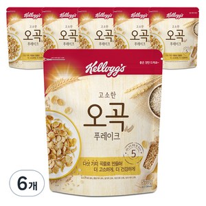 켈로그 오곡 푸레이크 시리얼, 570g, 6개