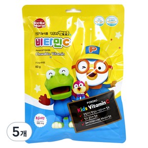 베베모린 뽀롱뽀롱 뽀로로 비타민C 복숭아, 50정, 5개