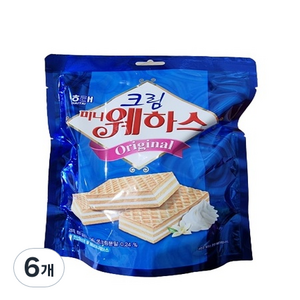 해태제과 크림 미니 웨하스, 150g, 6개