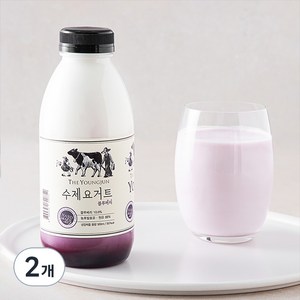 영준목장 수제요거트 블루베리, 500ml, 2개