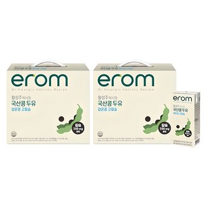 이롬 황성주 박사의 국산콩 두유 검은콩 고칼슘, 190ml, 40개