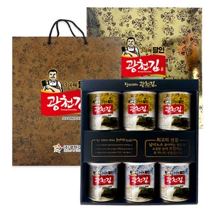 광천김 3대째 달인 캔김 혼합 선물세트 12호, 1개