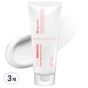 폴메디슨 딥레드 톤업 선크림 SPF50+ PA++++, 50ml, 3개